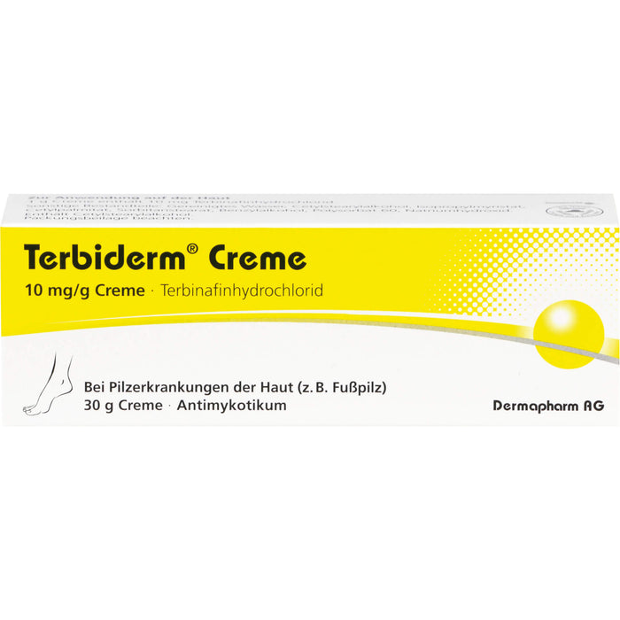 Terbiderm Creme bei Pilzinfektionen der Haut, 30 g Cream