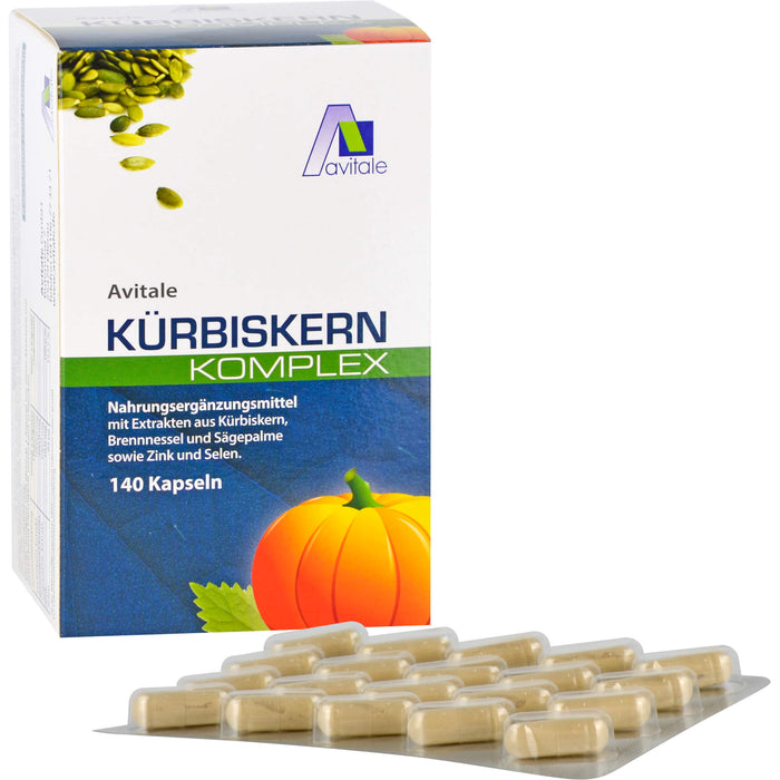 Avitale Kürbiskern Komplex Kapseln, 140 pc Capsules