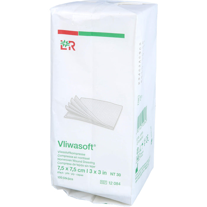 Vliwasoft Vliesstoffkompresse 7,5x7,5cm, 100 pc Compresses