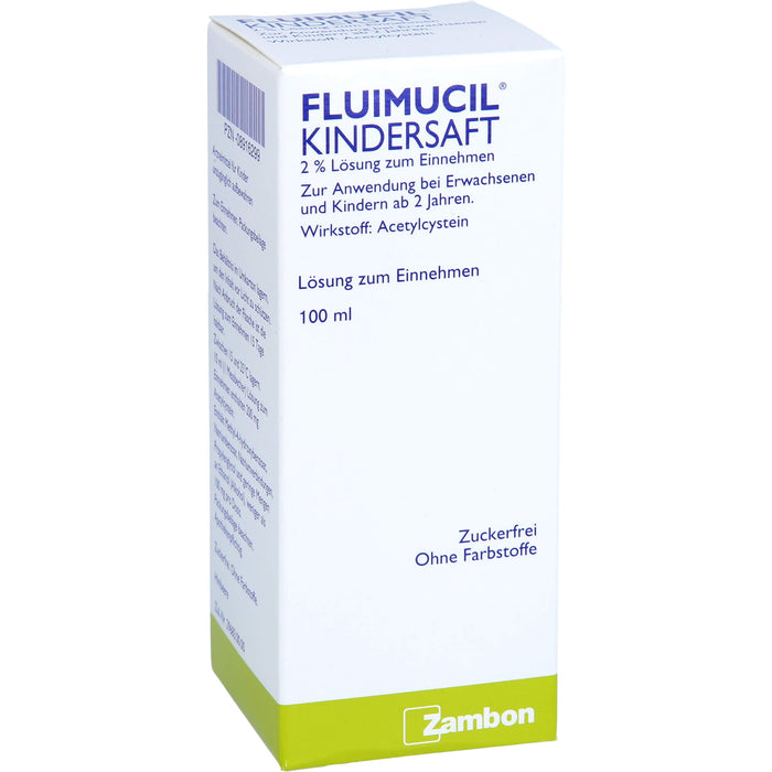 Zambon Fluimucil Kindersaft 2% Lösung, 100 ml Lösung