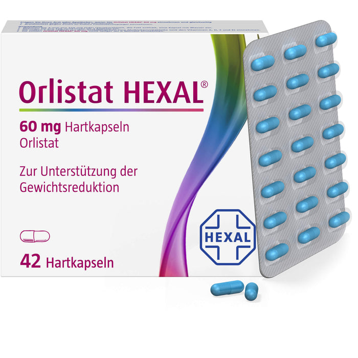 Orlistat HEXAL 60 mg Hartkapseln, 42 pcs. Capsules