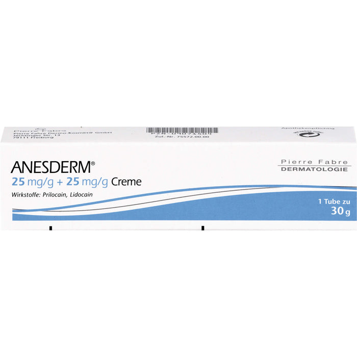 ANESDERM 25 mg/g + 25 mg/g Creme, 30 g Cream