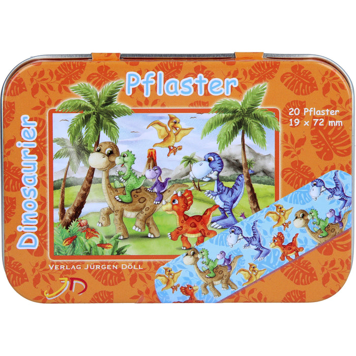 KINDERPFLASTER DINOSAURIER - DOSE, 20 pc Pansement