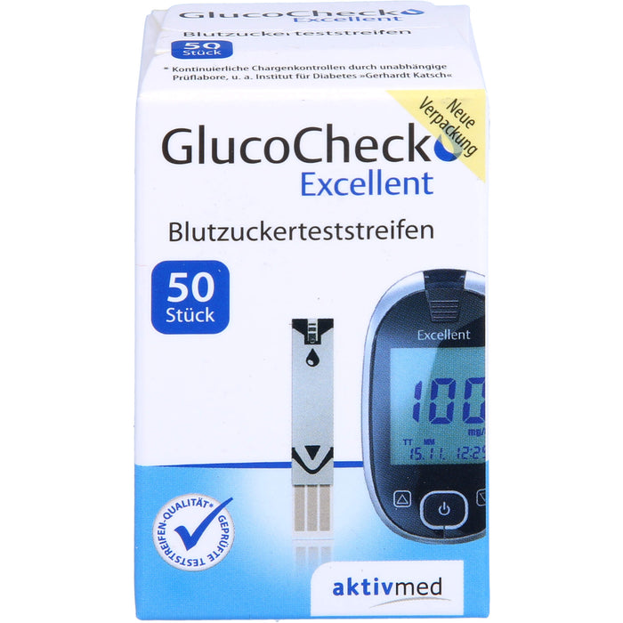 GlucoCheck Excellent Teststreifen, 50 pcs. Test strips