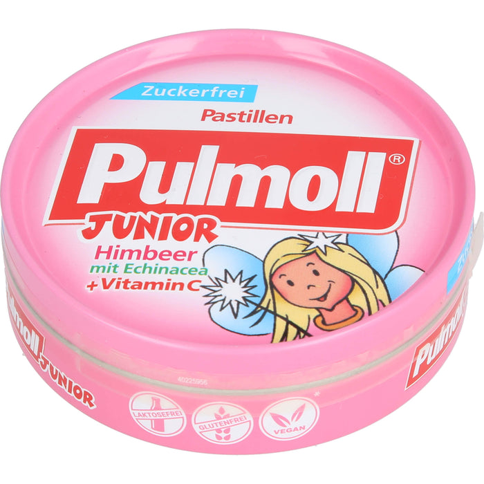 Pulmoll Junior Bonbons Himbeere und Echinacea zuckerfrei, 50 g Candies