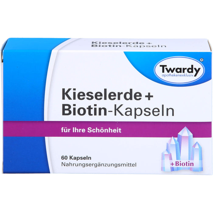 Twardy Kieselerde + Biotin-Kapseln für Ihre Schönheit, 60 pc Capsules