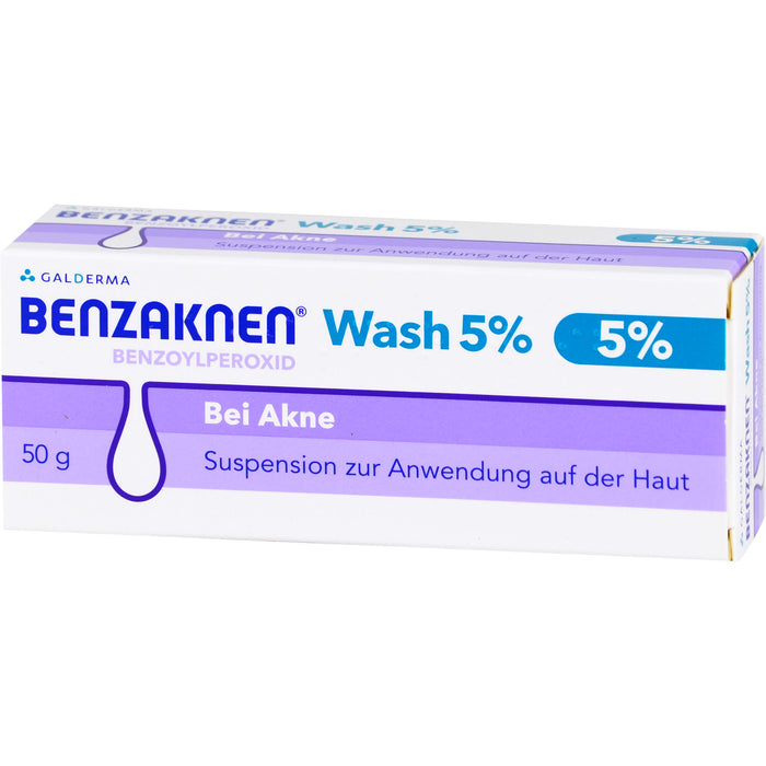 BENZAKNEN Wash 5 % Suspension bei Akne, 50 g Lösung