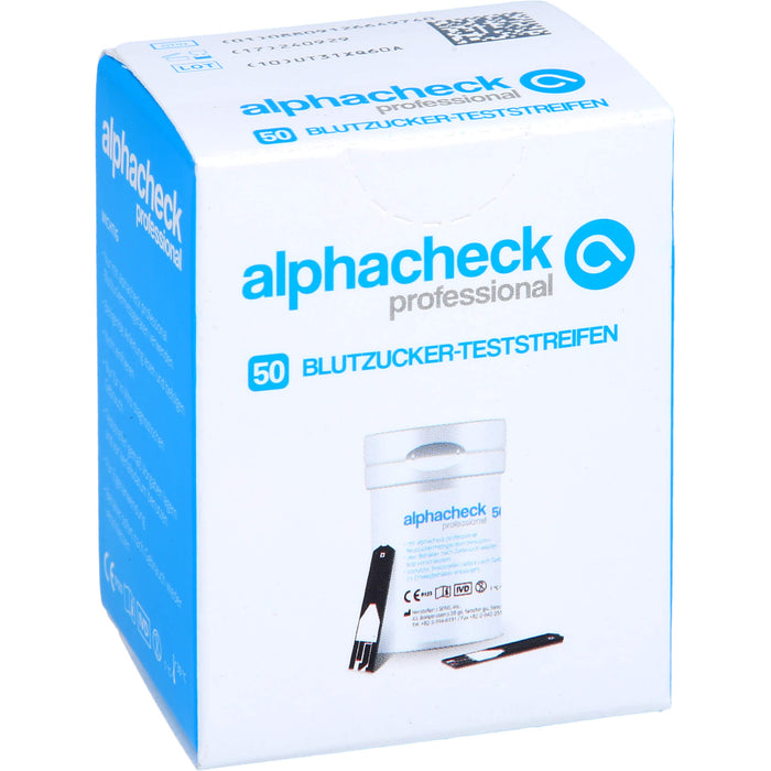 alphacheck professional Berger Blutzuckerteststreifen, 50 St TTR