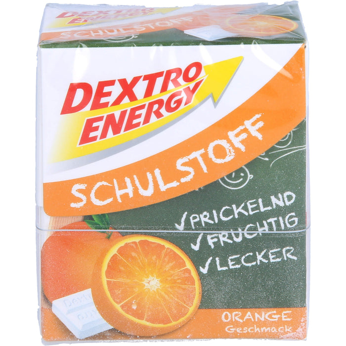 DEXTRO ENERGY Schulstoff Täfelchen Orange, 50 g Täfelchen