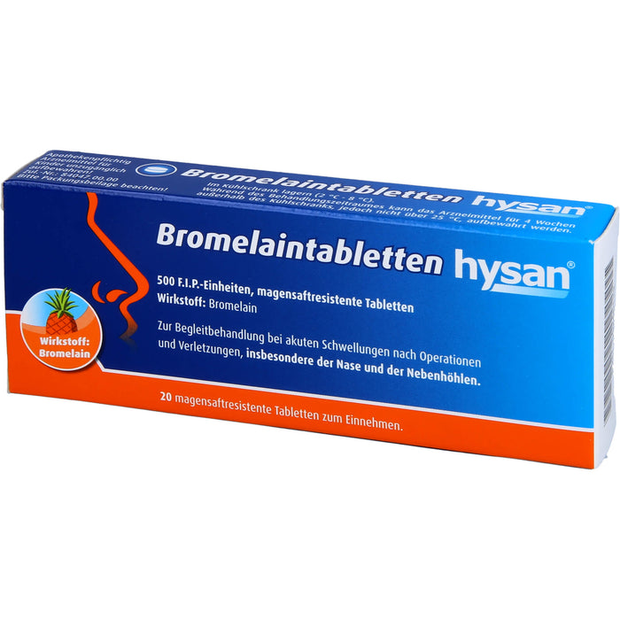 Bromelaintabletten hysan, 20 pcs. Tablets