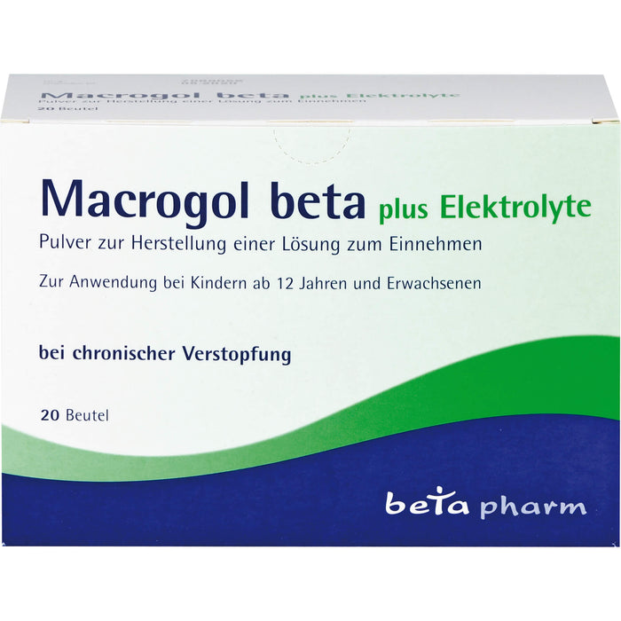 Macrogol beta plus Elektrolyte Pulver, 20 pc Sachets