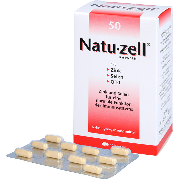 Natu-zell mit Zink, Selen, Q12 Kapseln, 50 pcs. Capsules