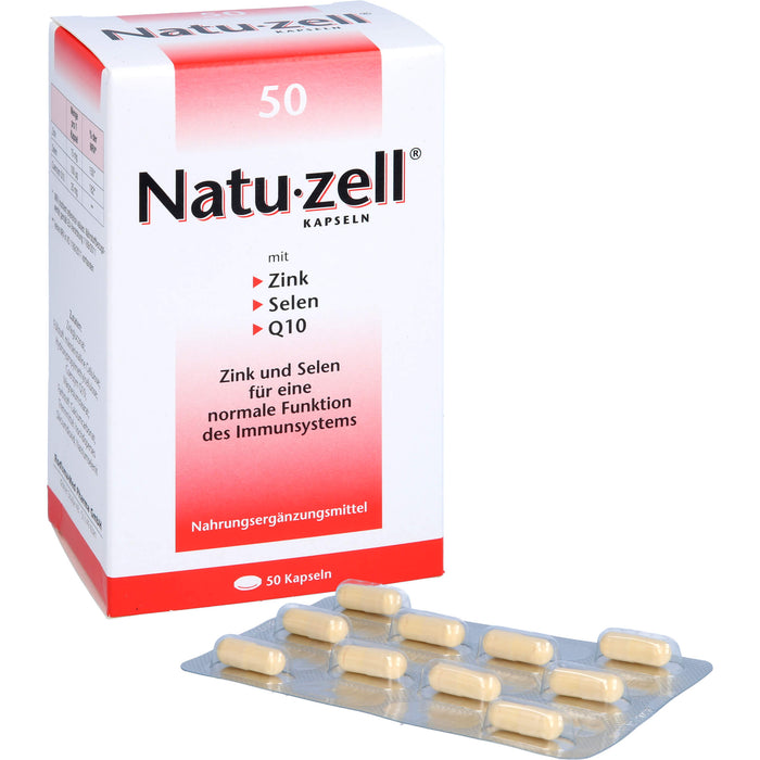 Natu-zell mit Zink, Selen, Q12 Kapseln, 50 pcs. Capsules