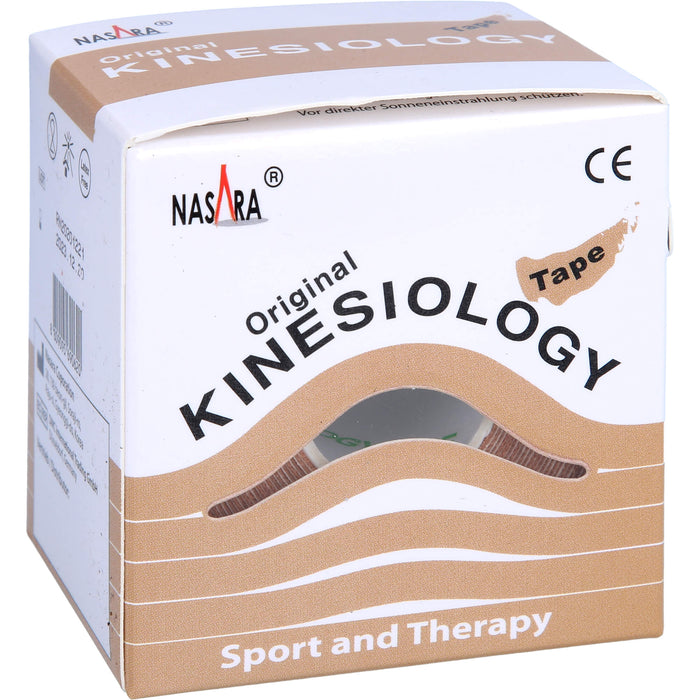 NASARA Kinesiologie Tape Beige 5cmx5m, 1 St PFL