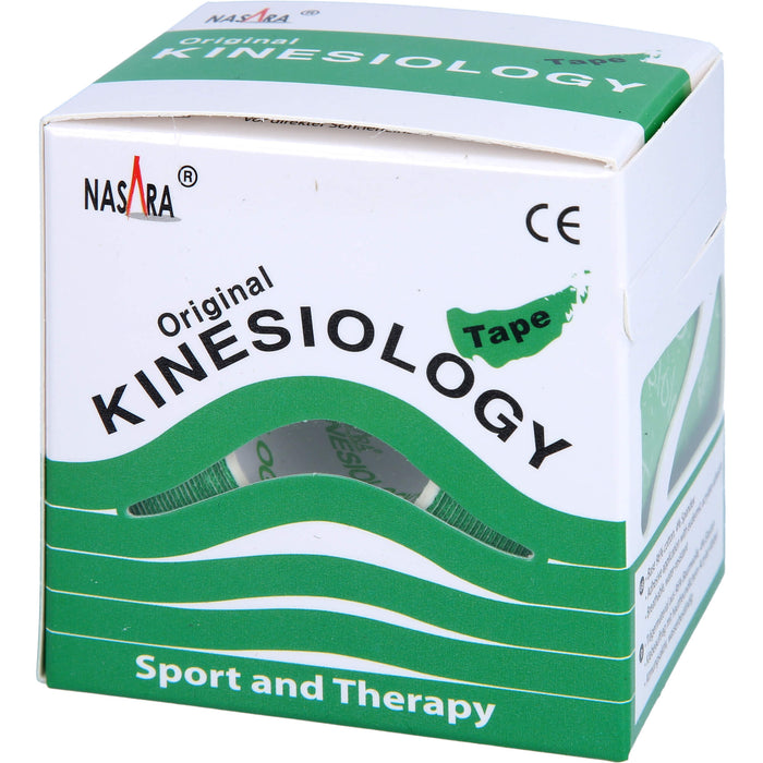 NASARA Kinesiologie Tape Grün 5cmx5m, 1 St PFL