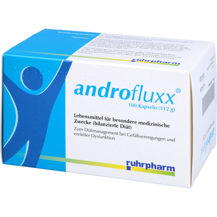 Androfluxx Kapseln bei Gefäßverengungen und erektiler Dysfunktion, 180 pc Capsules