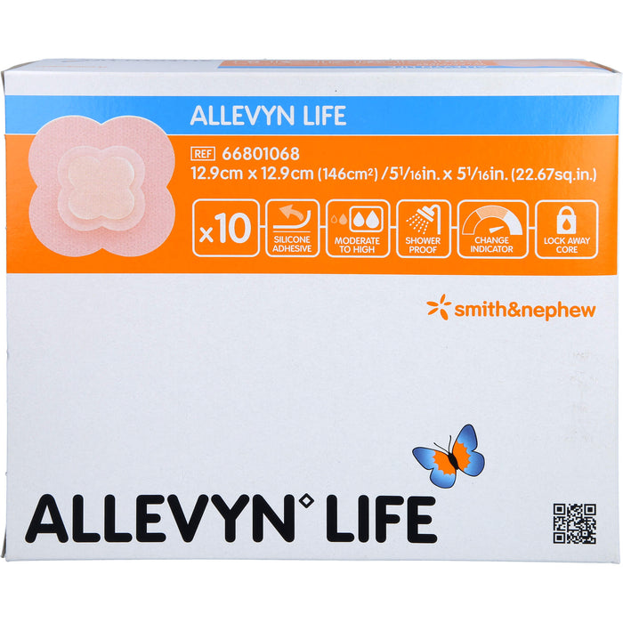 Allevyn Life 12,9x12,9 cm Silikonschaumverband, 10 St VER