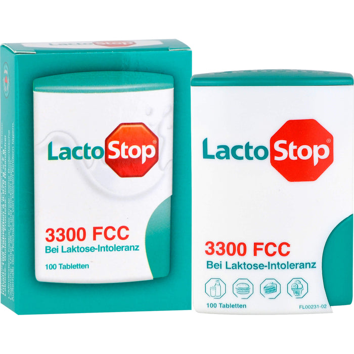 LactoStop 3300 FCC bei Lactose-Intoleranz Tabletten, 100 pcs. Tablets