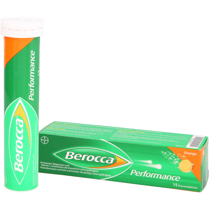 Berocca Performance Orange Brausetabletten, 15 pcs. Tablets