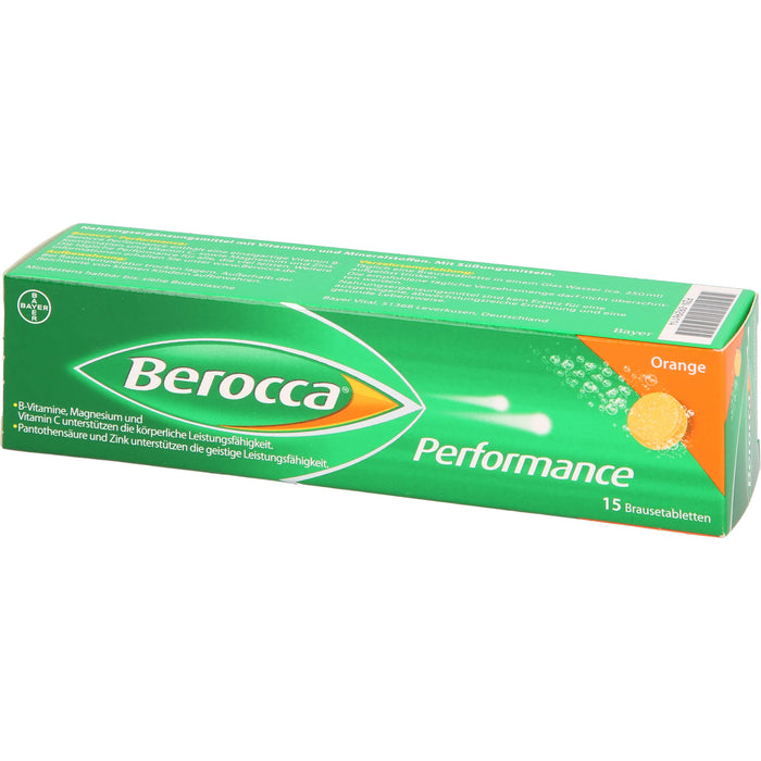 Berocca Performance Orange Brausetabletten, 15 pcs. Tablets