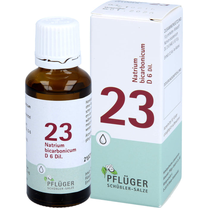 Biochemie Nr.23 Natrium bicarbonicum D6 Pflüger Dil., 30 ml TRO