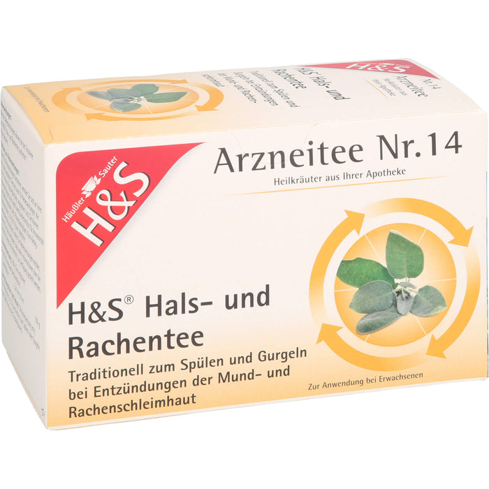 H&S Hals-und Rachentee, 20X2.5 g FBE