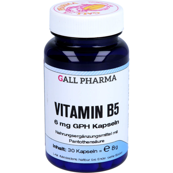 GALL PHARMA Vitamin B5 6 mg GPH Kapseln, 30 pcs. Capsules