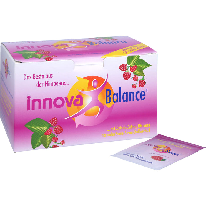 Innova Balance Pulver mit Himbeergeschmack für mehr Balance im Säure-Basen-Haushalt, 30 pcs. Sachets