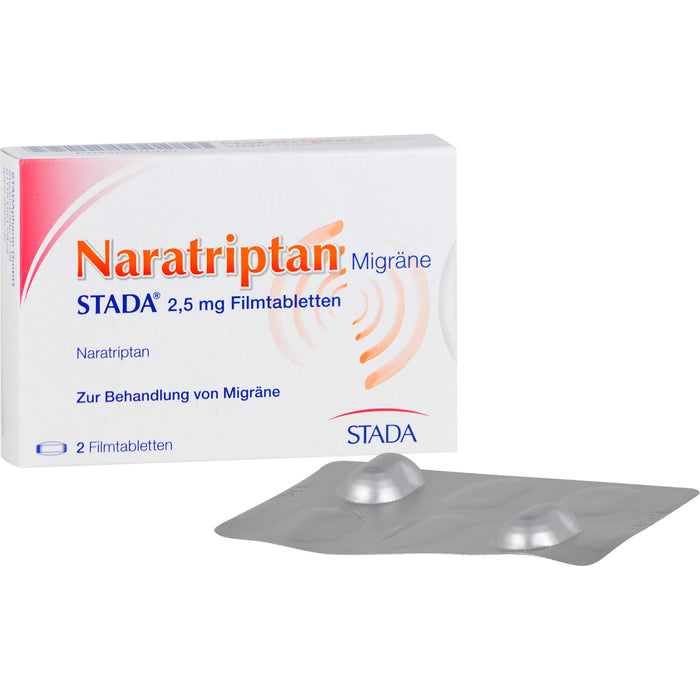 Naratriptan Migräne STADA 2,5 mg Filmtabletten, 2 pcs. Tablets