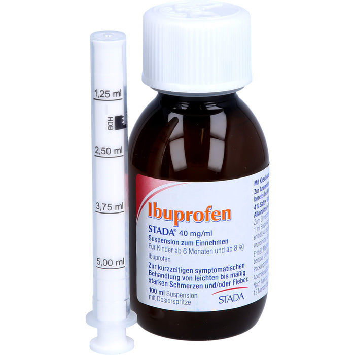 Ibuprofen STADA 40 mg/ml Suspension zum Einnehmen, 100 ml Lösung