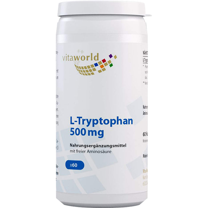 Vitaworld L-Tryptophan 500 mg Kapseln, 60 pc Capsules