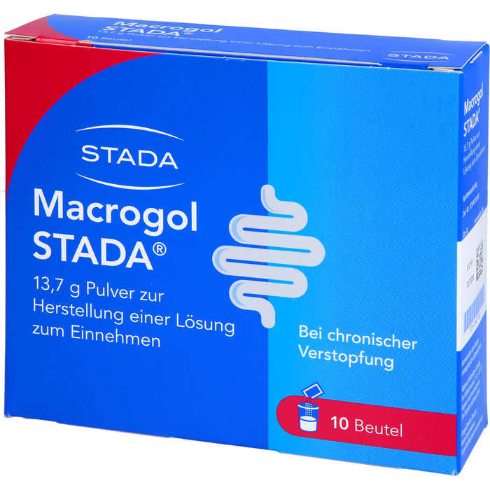 STADA Macrogol 13,7 g Pulver bei chronischer Verstopfung, 10 St. Beutel