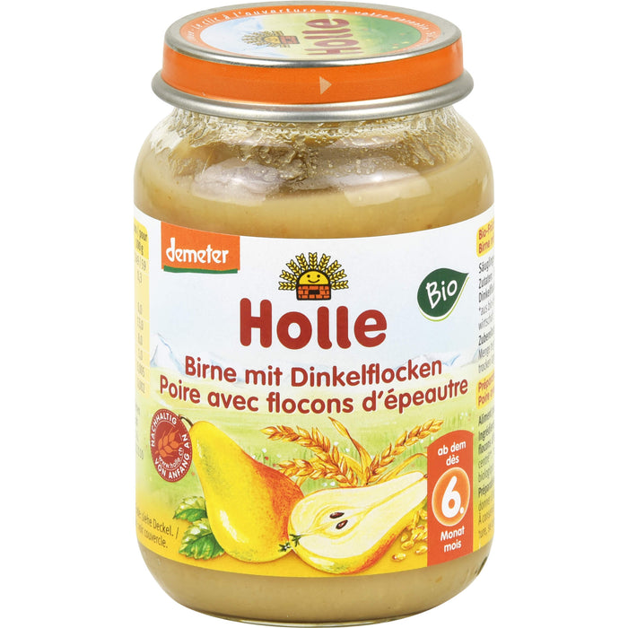 Holle Birne mit Dinkelflocken, 190 g BRE