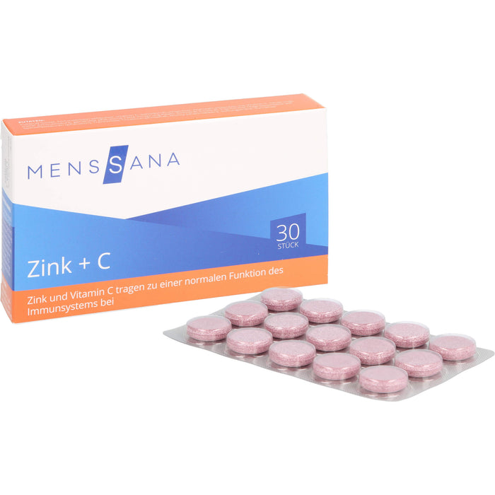 Zink + C MensSana, 30 pcs. Tablets