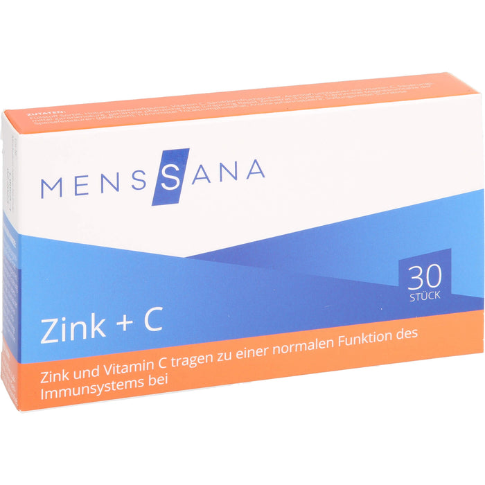 Zink + C MensSana, 30 pcs. Tablets