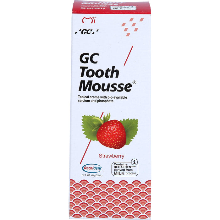 GC Tooth Mousse Erdbeere Creme, 40 g Toothpaste