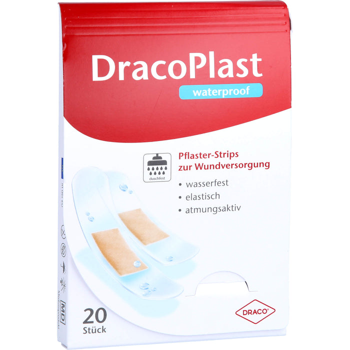 DracoPlast Waterproof Pflasterstrips sortiert, 20 St. Pflaster