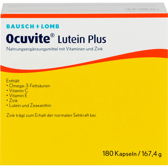 Ocuvite Lutein Plus Kapseln, 180 St. Kapseln