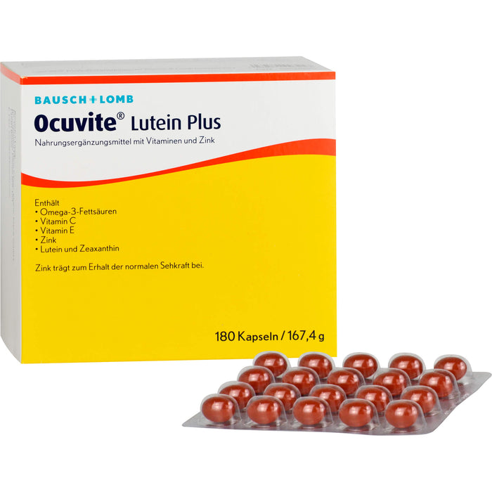 Ocuvite Lutein Plus Kapseln, 180 pcs. Capsules