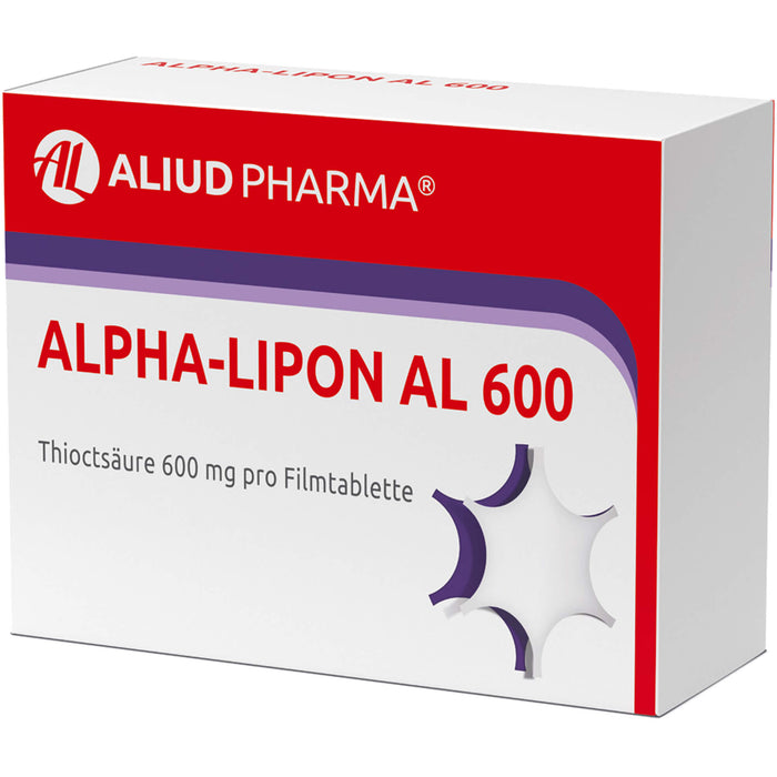 Alpha-Lipon AL 600 Filmtabletten bei Empfindungsstörungen an Armen und Beinen, 60 pc Tablettes