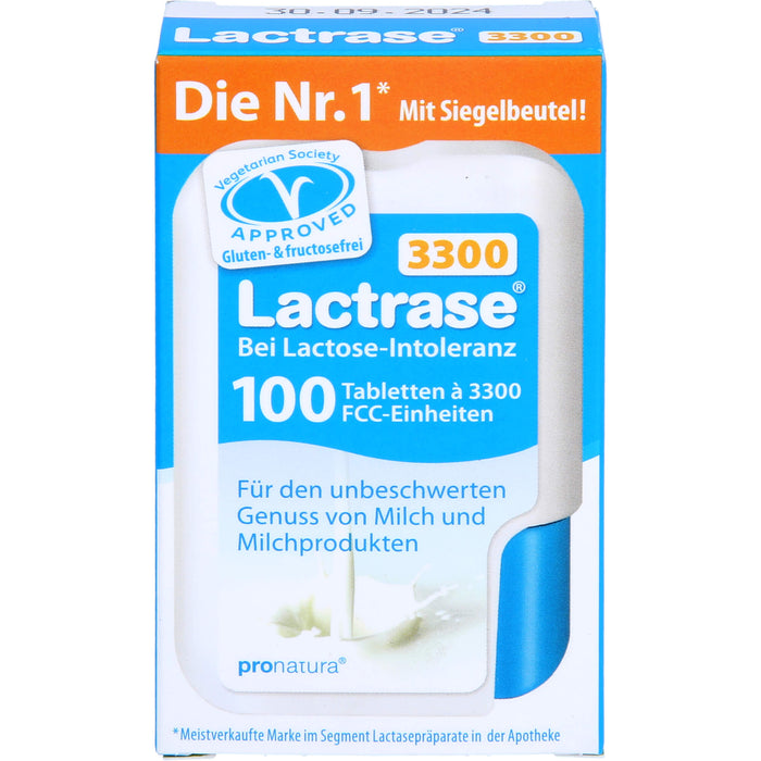 Lactrase 3300 bei Lactose-Intoleranz Tabletten, 100 pcs. Tablets