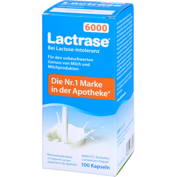 Lactrase 6000, 100 pc Capsules