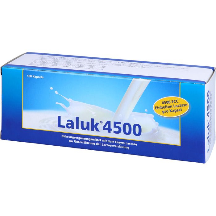 Laluk 4500 Kapseln zur Unterstützung der Lactoseverdauung, 180 pc Capsules