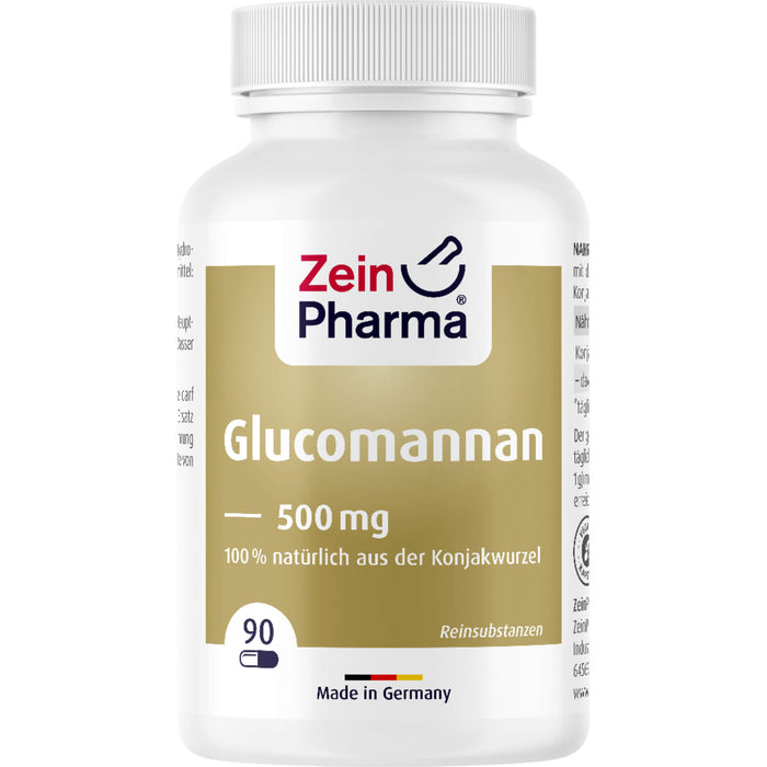 ZeinPharma Glucomannan 500 mg Sättigungskapseln, 90 St. Kapseln