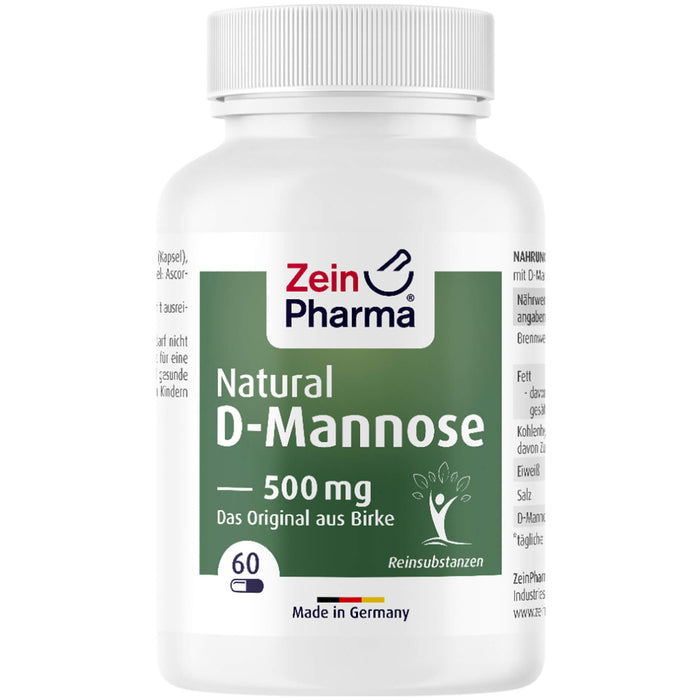 ZeinPharma Natural D-Mannose Kapseln, 60 pc Capsules