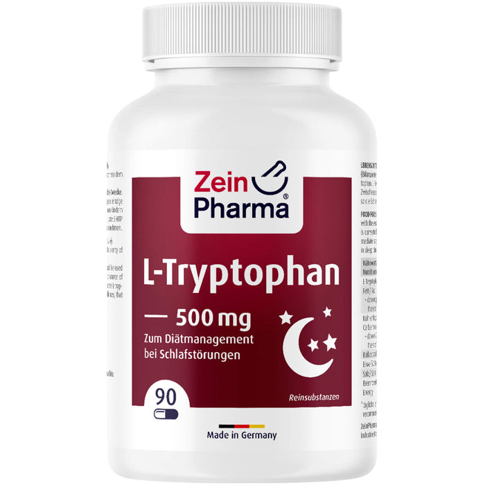 ZeinPharma L-Tryptophan 500 mg Kapseln bei Schlafstörungen, 90 St. Kapseln