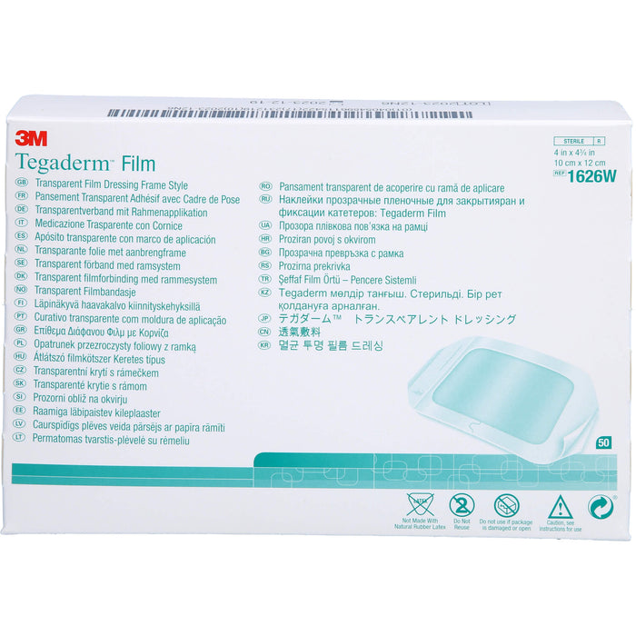 TEGADERM 3M Film 10x12cm 1626W, 50 St PFL