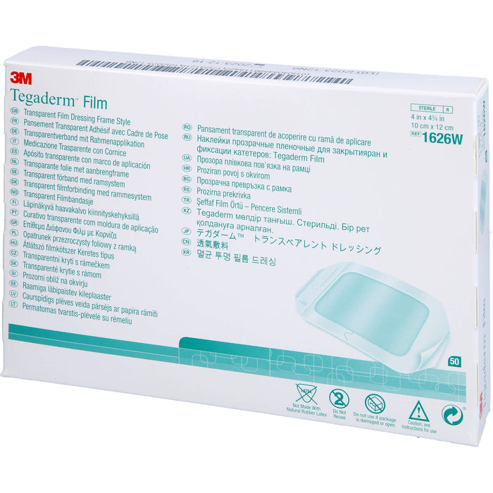 TEGADERM 3M Film 10x12cm 1626W, 50 St PFL