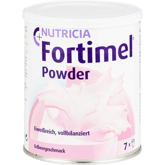 NUTRICIA Fortimel Pulver eiweißreich, vollbalanziert mit Erdbeergeschmack, 335 g Poudre