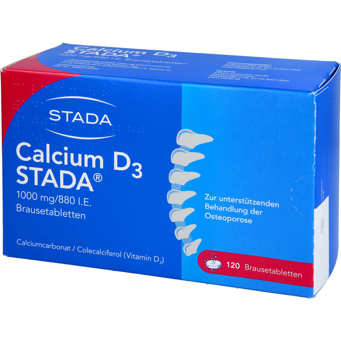 CALCIUM D3 STADA 1000 mg / 880 I.E. Brausetabletten, 120 pc Tablettes